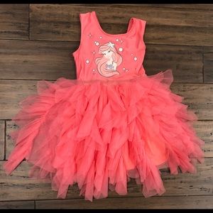 Bright pink Ariel dress